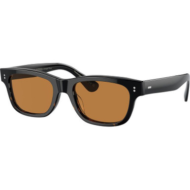 Rosson Sun OV5540SU - Black and 362 Gradient/Cognac Glass Lenses