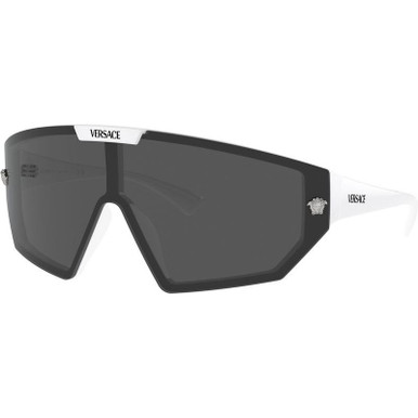 White/Dark Grey and Silver Mirror Lenses