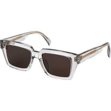AM Eyewear Lukie Large, Ghost/Smoke Polarised Lenses