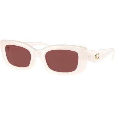 Coach HC8390U - Milky Cloud/Wine Lenses