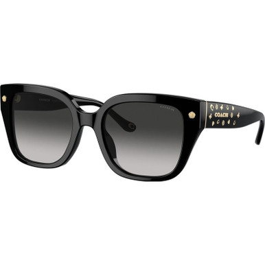 Coach HC8392U, Black/Grey Gradient Lenses