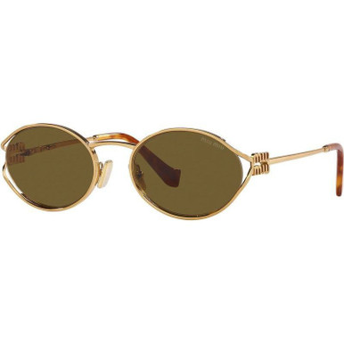 Brass Gold/Dark Brown Lenses