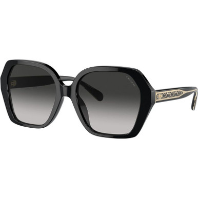 Coach HC8404U, Black/Grey Gradient Lenses