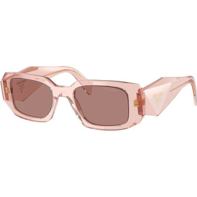 PR17WS - Transparent Peach/Light Brown Lenses