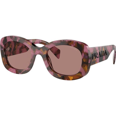 Prada PRA13S, Tortoise Cognac Begonia/Light Brown Lenses