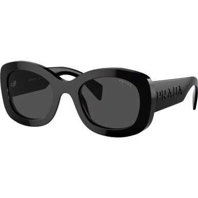 Prada PRA13S, Black/Dark Grey Lenses