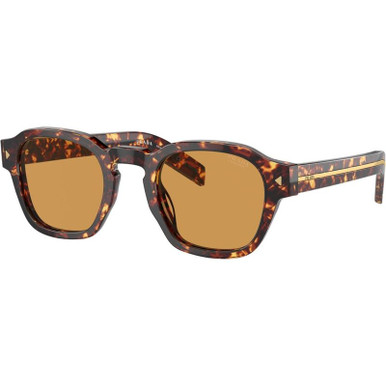 Prada PRA16S - Magma Tortoise/Light Brown Photochromic Glass Lenses 52 Eye Size