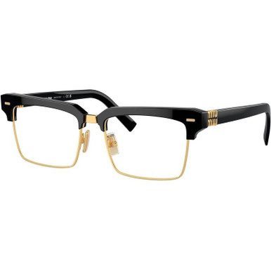 Miu Miu Glasses 11XV - Black/Clear Lenses