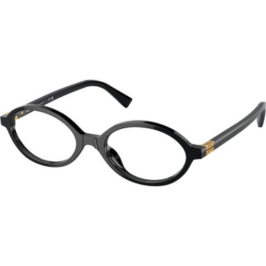 Miu Miu Glasses 01XV - Black/Clear Lenses