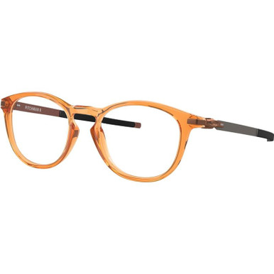 Pitchman R OX8105 - Polished Translucent Ginger/Clear Lenses 50 Eye Size