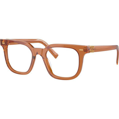 Transparent Caramel/Clear Lenses 49 Eye Size