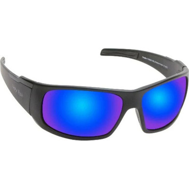 Matte Black/Blue Mirror Lenses