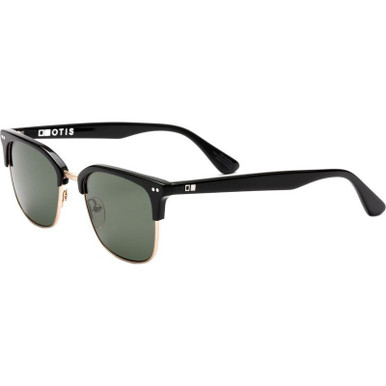 OTIS 100 Club, Eco Black and Brushed Gold/Grey Glass Polarised Lenses