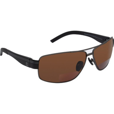 Iceberg - Gunmetal/Bifocal +1.5 Brown Polarised Lenses