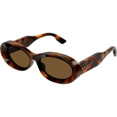 GUCCI GG1527S, Havana/Brown Lenses