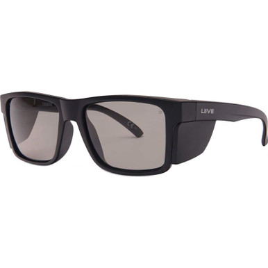 Liive Tradie X Safety, Matte Black/Smoke Polarised Lenses