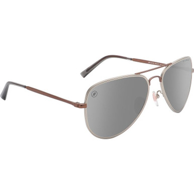 Blenders A Series, Mojave Ghost Matte Rose Gold/Silver PC Polarised Mirror Lenses