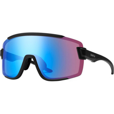 Smith Wildcat - Matte Black/Chromapop Low Light Rose Blue Mirror Lenses