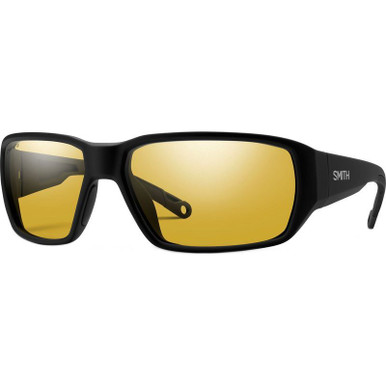 Smith Hookset - Matte Black/ChromaPop Low Light Yellow Glass Polarised Lenses