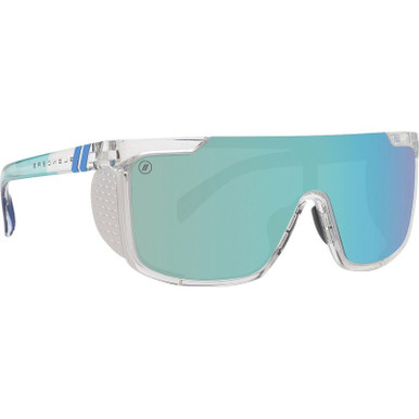 Active SciFI - Aloha West Gloss Crystal Clear/Aqua Champagne Mirror Polarised Lenses