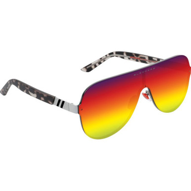 Blenders Falcon - Supreme Irene Silver/Red Rainbow Mirror Polarised Lenses