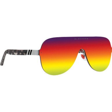 Blenders Falcon - Supreme Irene Silver/Red Rainbow Mirror Polarised Lenses