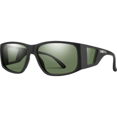 Smith Monroe Peak, Matte Black/Chromapop Grey Green Polarised Lenses