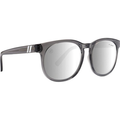 Smoke Thunder Gloss Crystal Black/Silver PC Polarised Lenses