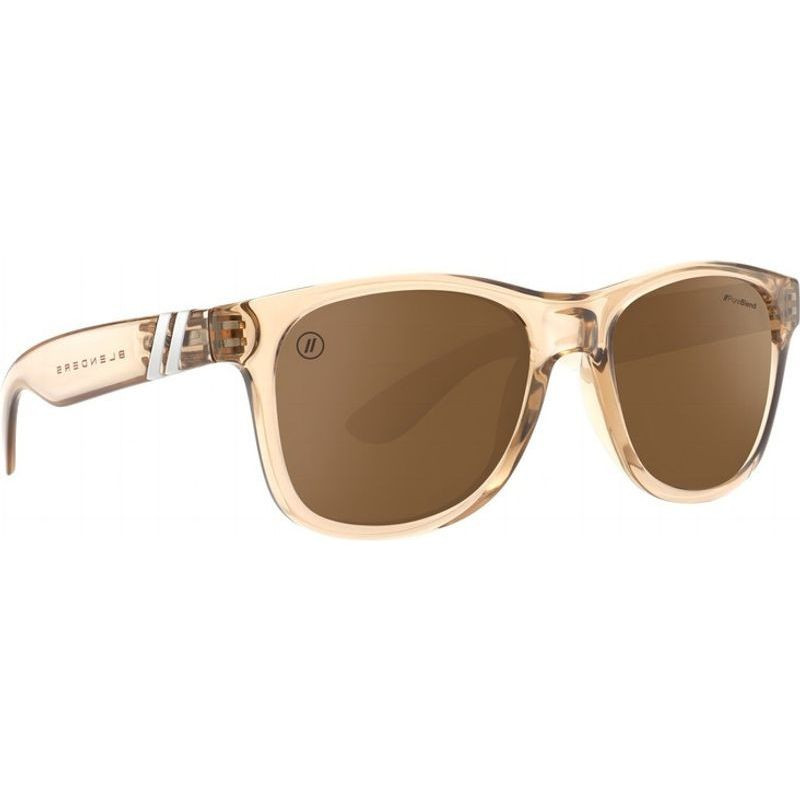 Amber Coast Polarized Sunglasses - Gloss Crystal Tan Frame & Amber Lens