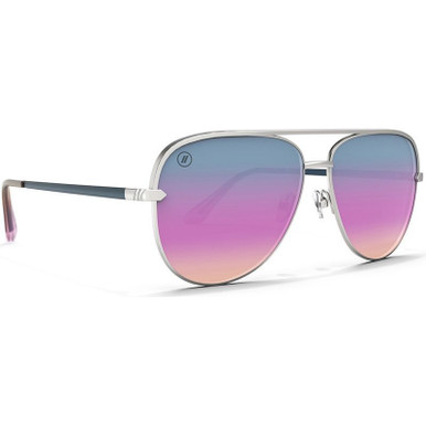 Blenders Shadow, Zero Gravity Silver/Rainbow Lavender Mirror Polarised Lenses