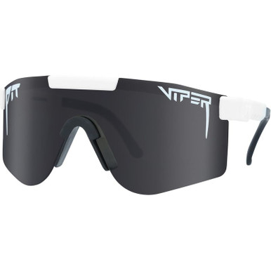Pit Viper The Double Wides - Miami Nights White/Smoke Polarised Lenses