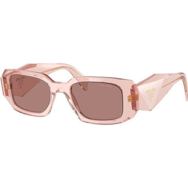 PRADA SPR17U-F ラウンド型サングラス　 PINK / BLK PRADA Sunglasses SPR 17O Black Pink | 168059 | FASHIONPHILE