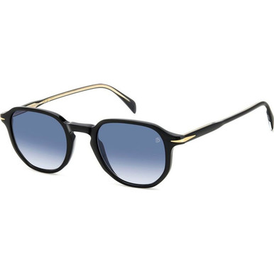 David Beckham DB 1140/S - Black/Dark Blue Gradient Lenses