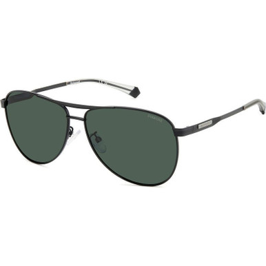 Matte Black/Green Polarised Lenses