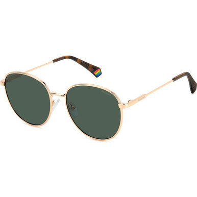 Polaroid PLD 6215/S/X - Gold Copper/Green Polarised Lenses