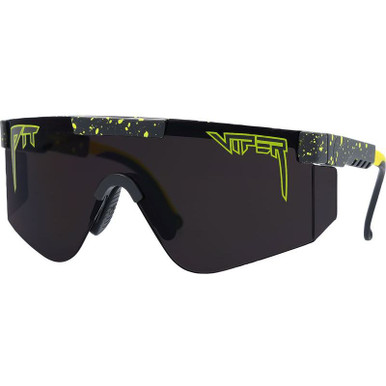 Pit Viper The 2000s - Cosmos Black and Yellow Splatter/Smoke Lenses