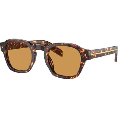 Prada PRA16SF - Magma Tortoise/Light Brown Photochromic Glass Lenses