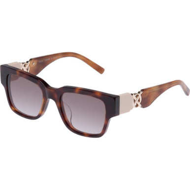 Peggy - Signature Tort and Maple Tort/Brown Gradient Lenses
