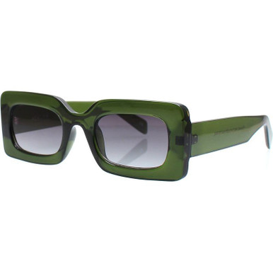 Reality Eyewear Beat Generation, Moss Green/Grey Gradient Lenses