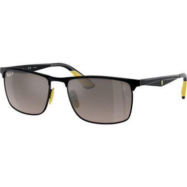 RB3726M - Black on Black/Grey Mirror Polarised Lenses