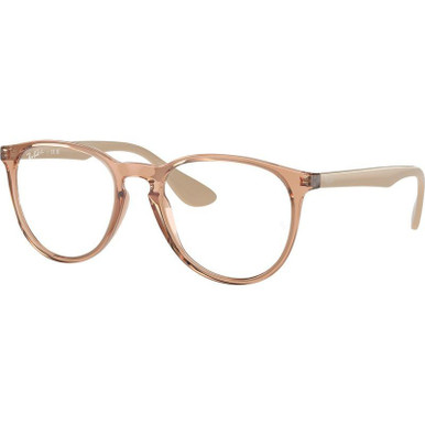 Ray-Ban Glasses Erika RX7046 - Transparent Brown/Clear Lenses