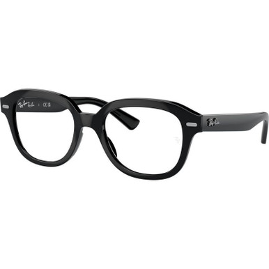Ray-Ban Glasses Erik RX7215 - Black/Clear Lenses 51 Eye Size