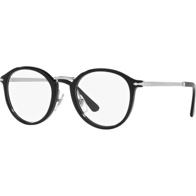 Persol Glasses Vico PO3309V - Black/Clear Lenses 51 Eye Size