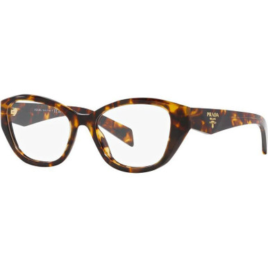 Prada Glasses PR21ZV - Honey Tortoise/Clear Lenses 53 Eye Size