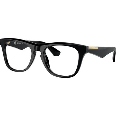 Burberry Glasses BE2409, Black/Clear Lenses 53 Eye Size