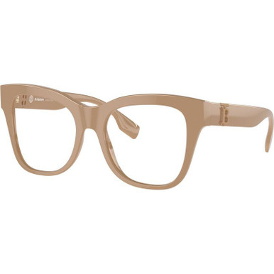 Burberry Glasses BE2388, Beige/Clear Lenses 50 Eye Size