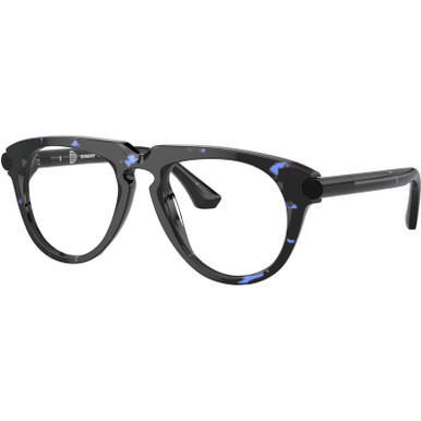 Burberry Glasses BE2408U, Blue Havana/Clear Lenses 53 Eye Size