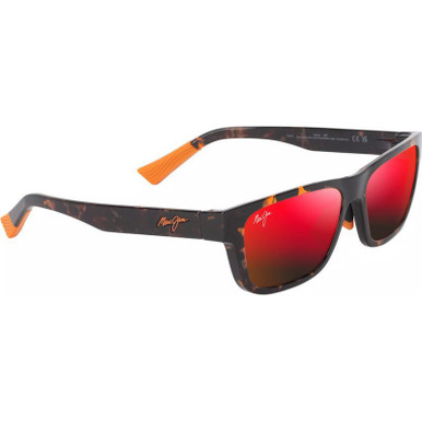 Maui Jim Keola - Shiny Dark Havana/Hawaii Lava Polarised Lenses