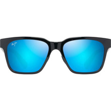 Shop Maui Jim Punikai Sunglasses Shiny Black/Blue Polarised