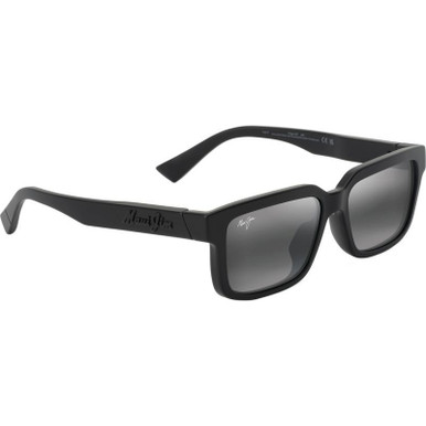 Maui Jim Hiapo Alt Fit, Matte Black/Neutral Grey Polarised Lenses